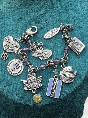 Pisces Zodiac Charm Bracelet Y2K